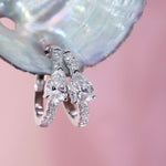 Pear Lab Grown Diamond Huggie Earrings ZKZ-261