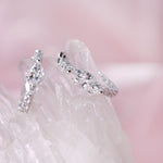 Marquise Lab Grown Diamond Huggie Earrings ZKZ-259