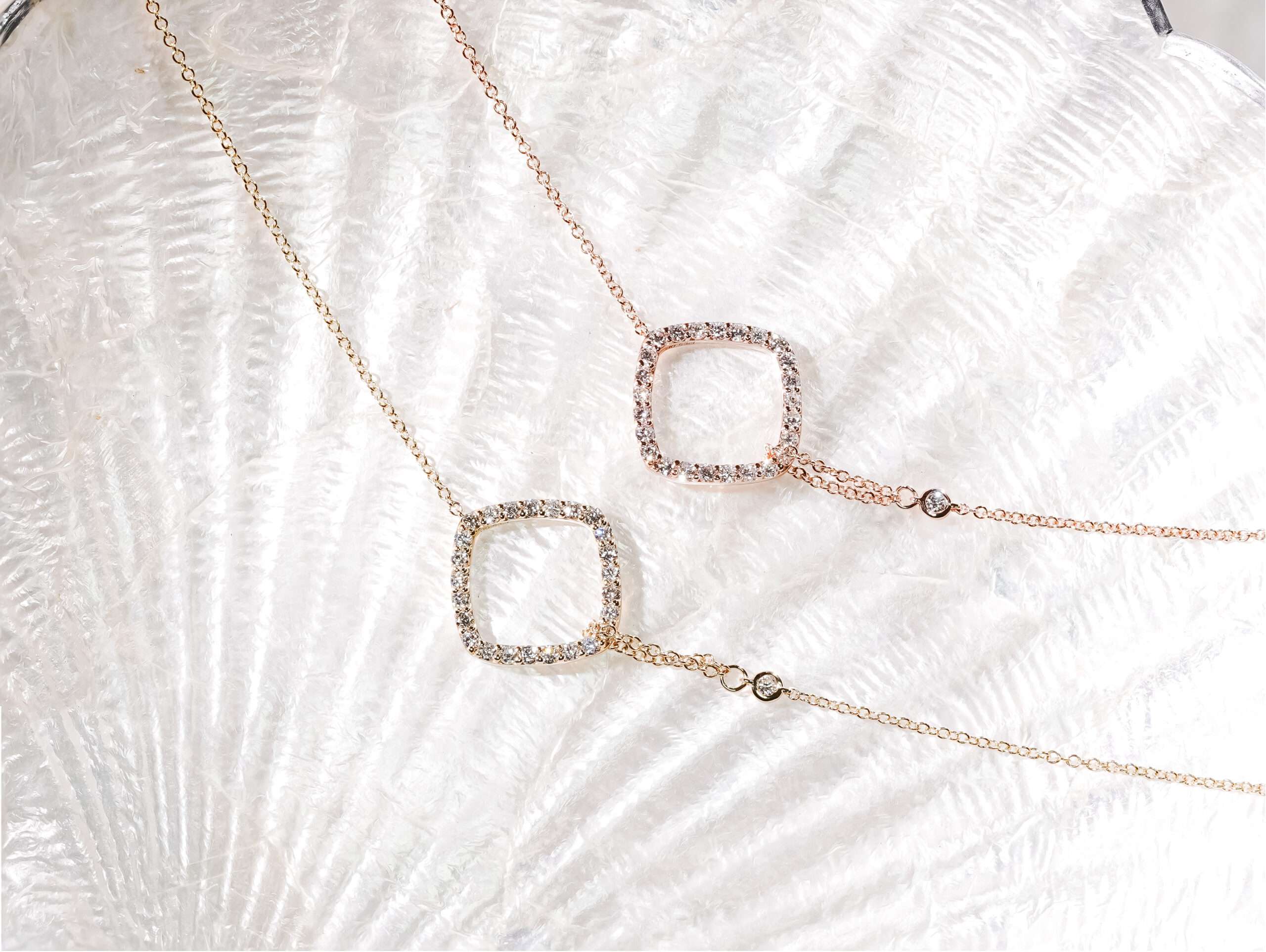 Square Hoop Lab Grown Diamond Bracelet BC-166
