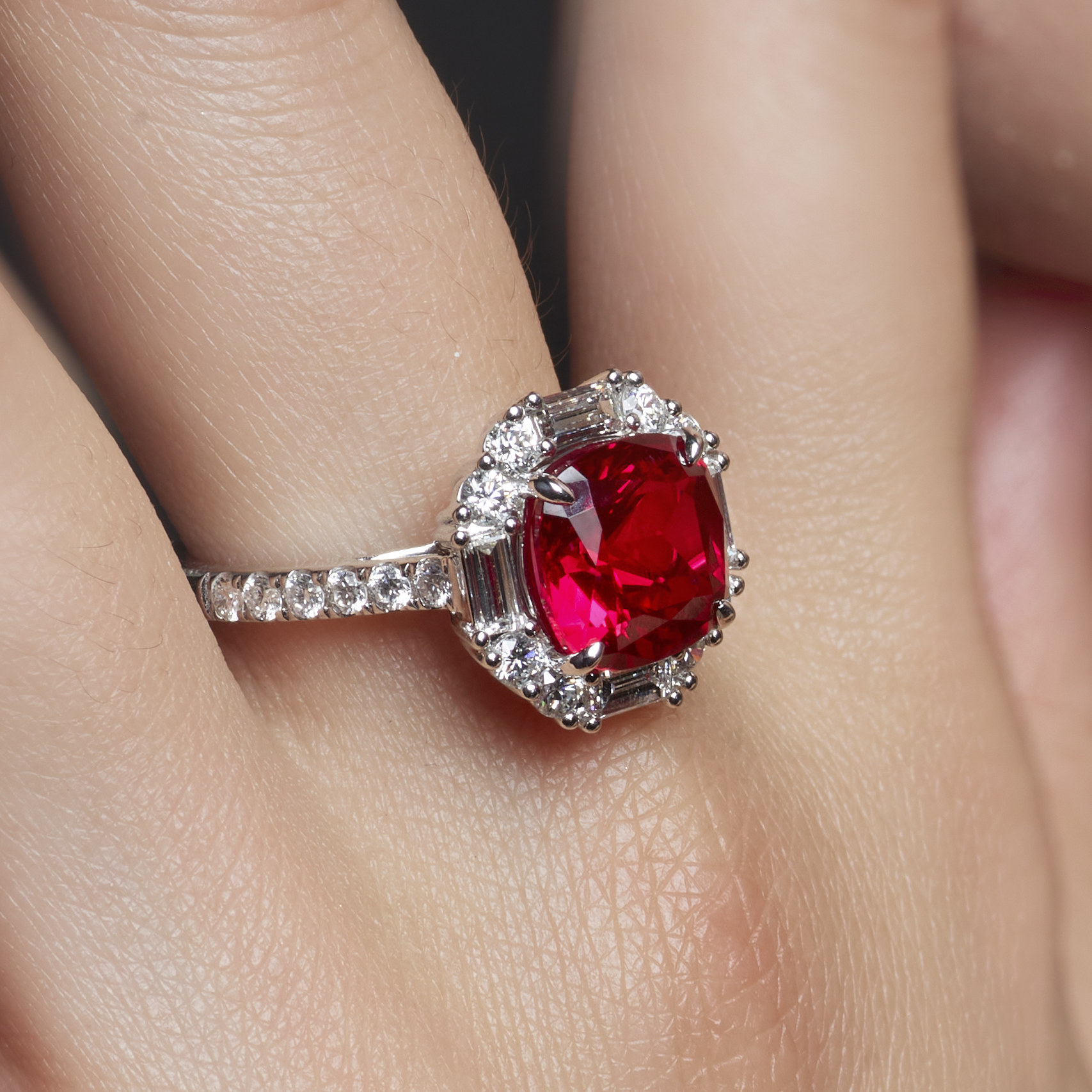 Rings DB2301R 4.39ct Ruby with 1.08ct Diamonds (FDR2426)