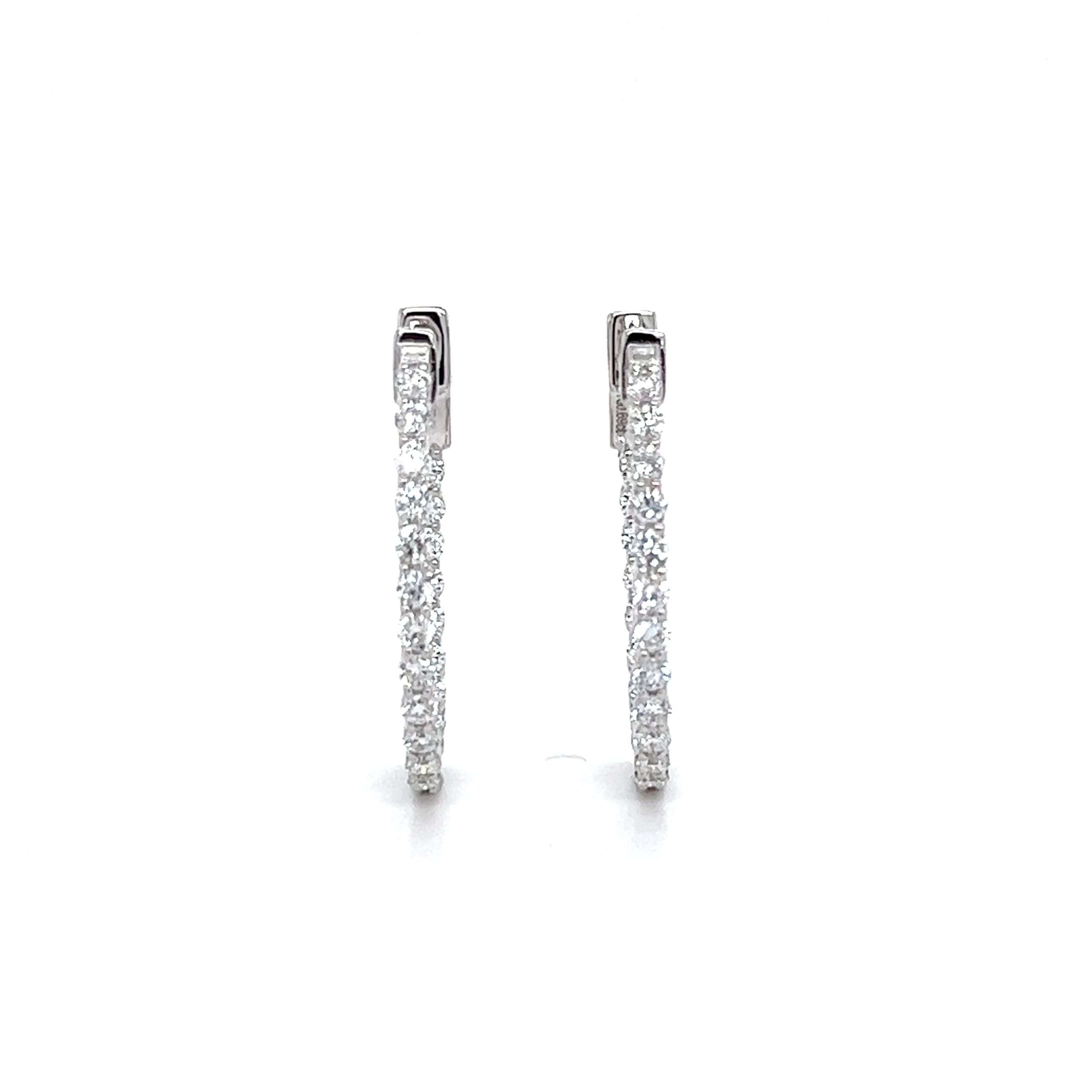 Inside Out Hoop Earrings EH030