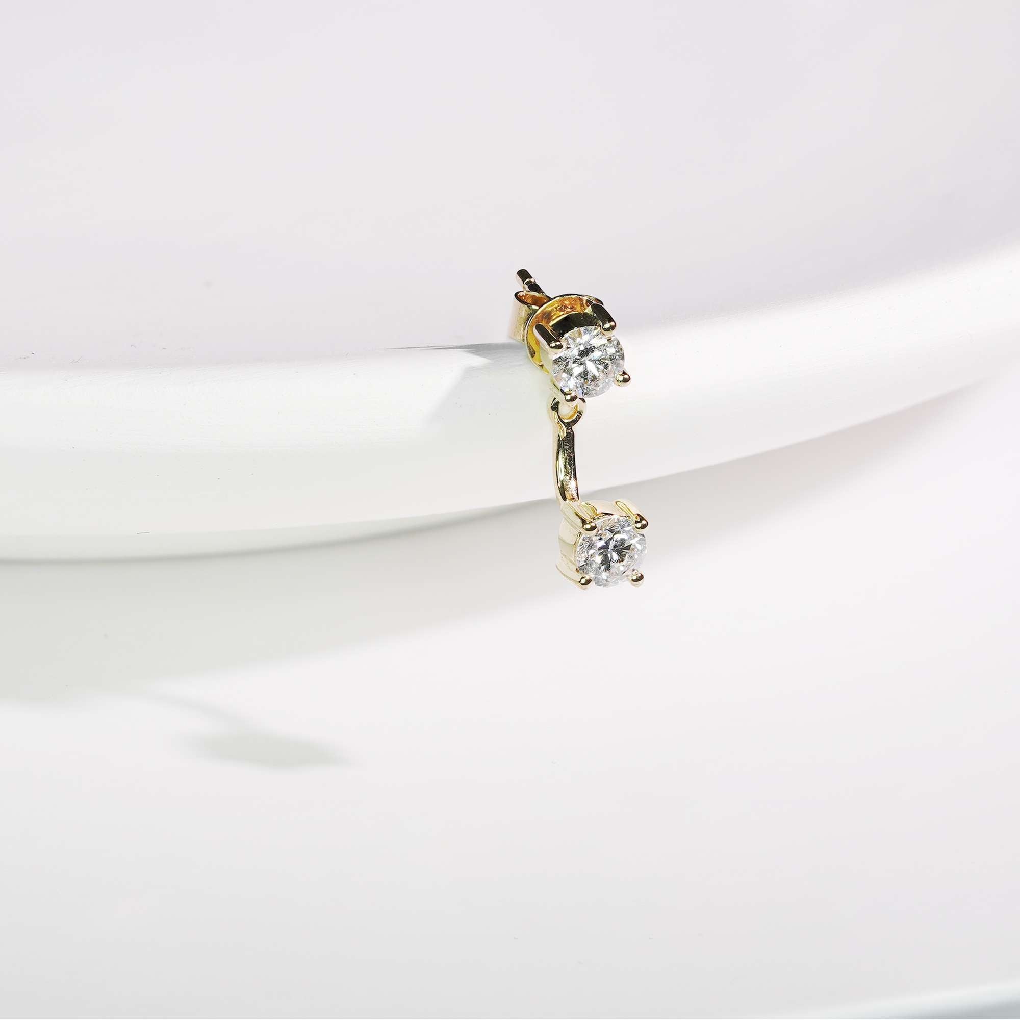 Mini Solitaire Ear Jacket Earring (Add On Only) FDE2137