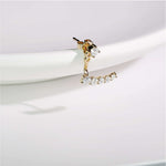 Graduated Line Jacket Earring FDE2139 (Pre Order)
