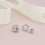 Three Way Halo Jacket Lab Grown Diamond Earrings FDE2152