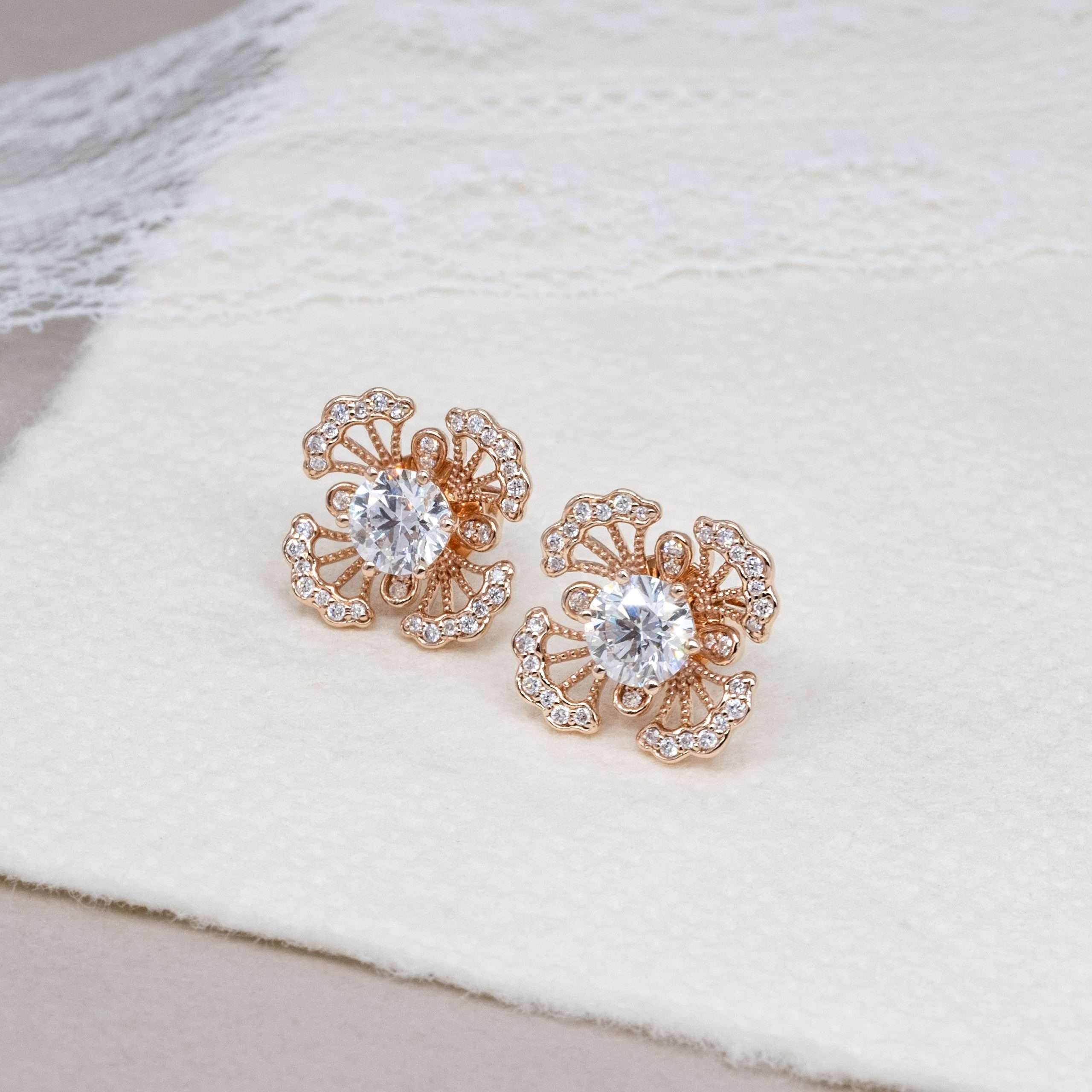 Blooming Lab Grown Diamonds Jacket Earrings FDE2167