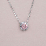 Halo Round Shaped Necklace FDN2136