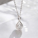 Twisted Solitaire Pendant Necklace FDN2150