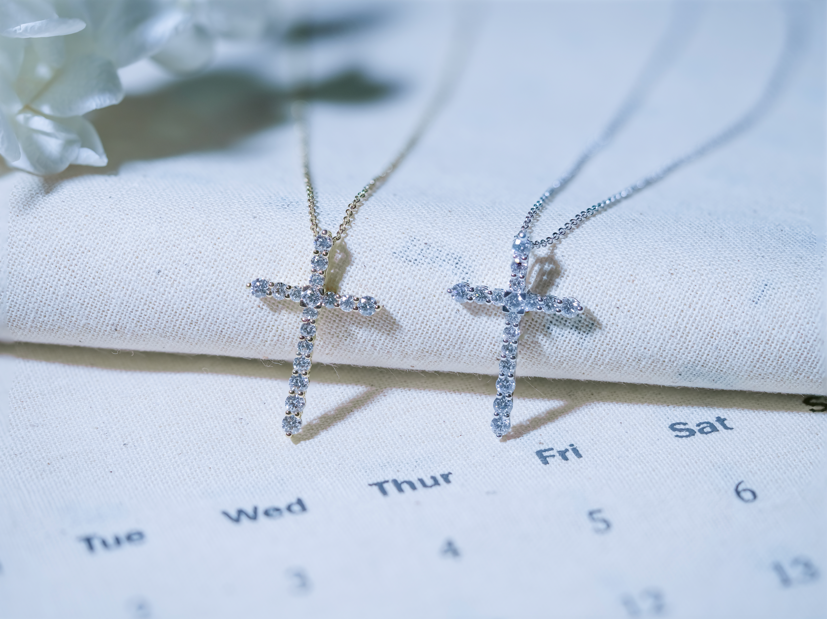 Classic Cross Lab Grown Diamond Pendant Necklace FDP2235