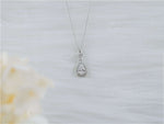 Pear Shaped Lab Grown Diamond Dangle Pendant Necklace FDP2236