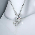 Bouquet Solitaire Pendant Necklace FDP2248 (Pre-order)