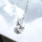 Pear & Heart Lab Grown Diamond Pendant Necklace FDP2263