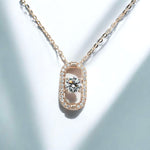 Floating Round Solitaire Necklace FDP2269 (Pre-order)