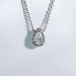 Halo Pear Shaped Necklace FDN2112
