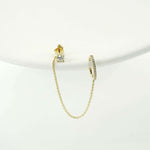 Single Lab Grown Diamond Chain & Ear Cuff (Add On Only) FDE2138