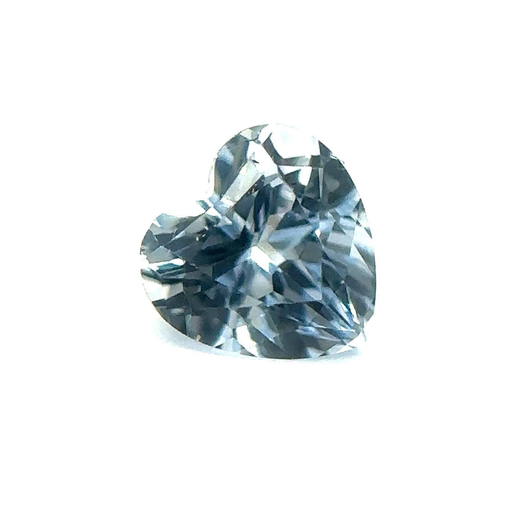 Japan Lab Gem Heart Aquamarine Spinel