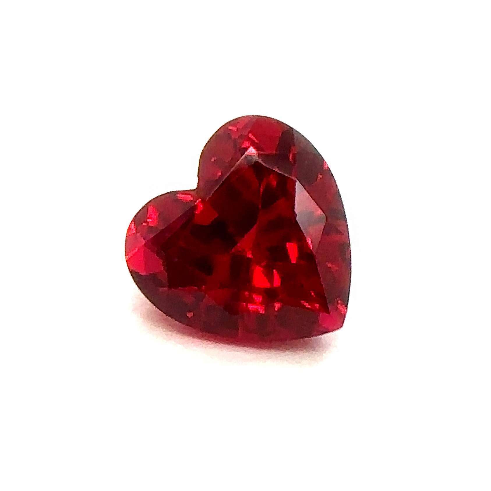 Japan Lab Gem Heart Pigeon Blood Ruby