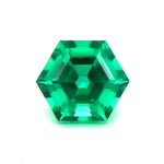 Japan Lab Gem Hexagon Light Colombian Emerald