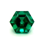 Japan Lab Gem Hexagon Medium Colombian Emerald