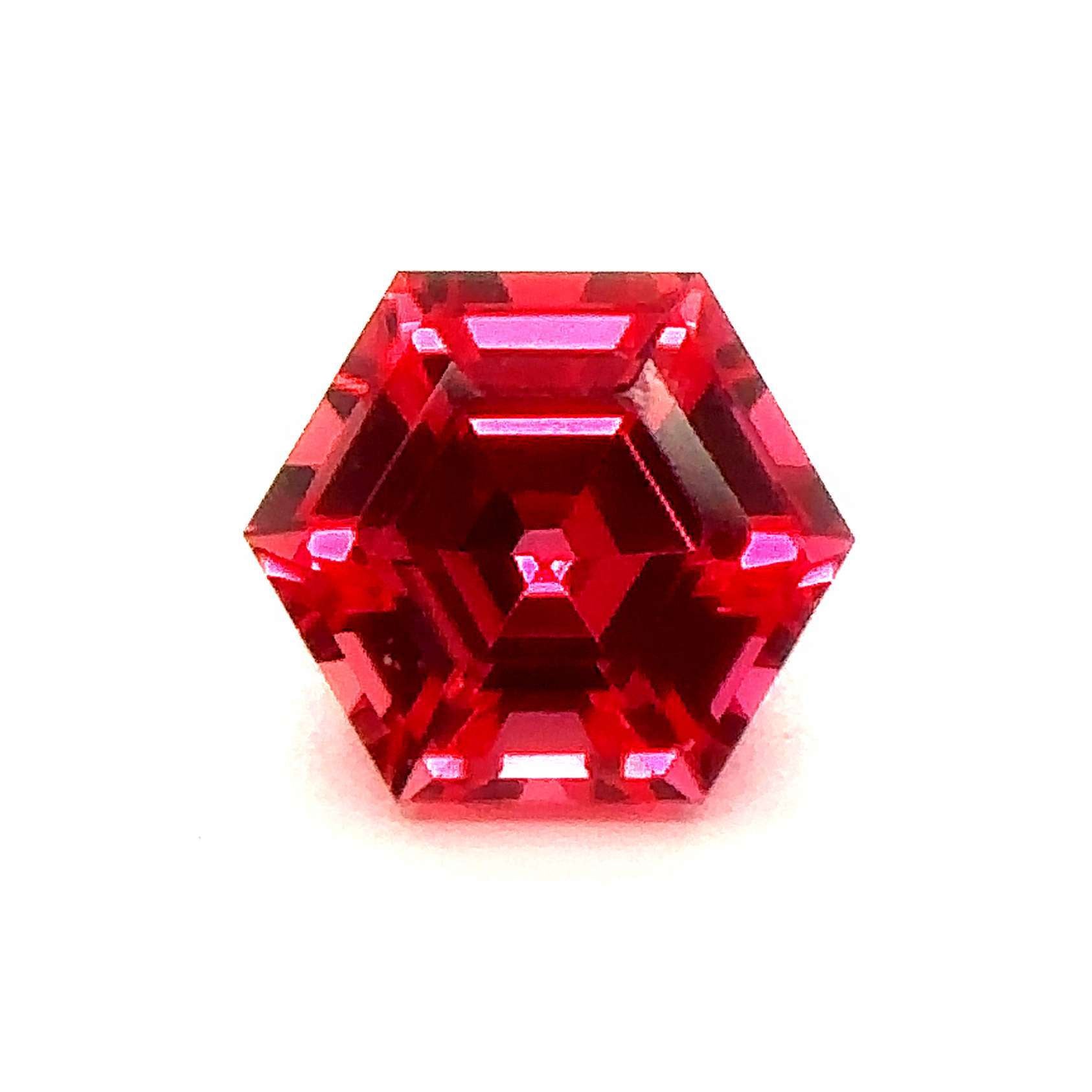 Japan Lab Gem Hexagon Padparadscha