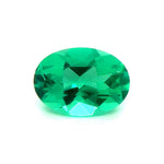 Japan Lab Gem Oval Light Colombian Emerald