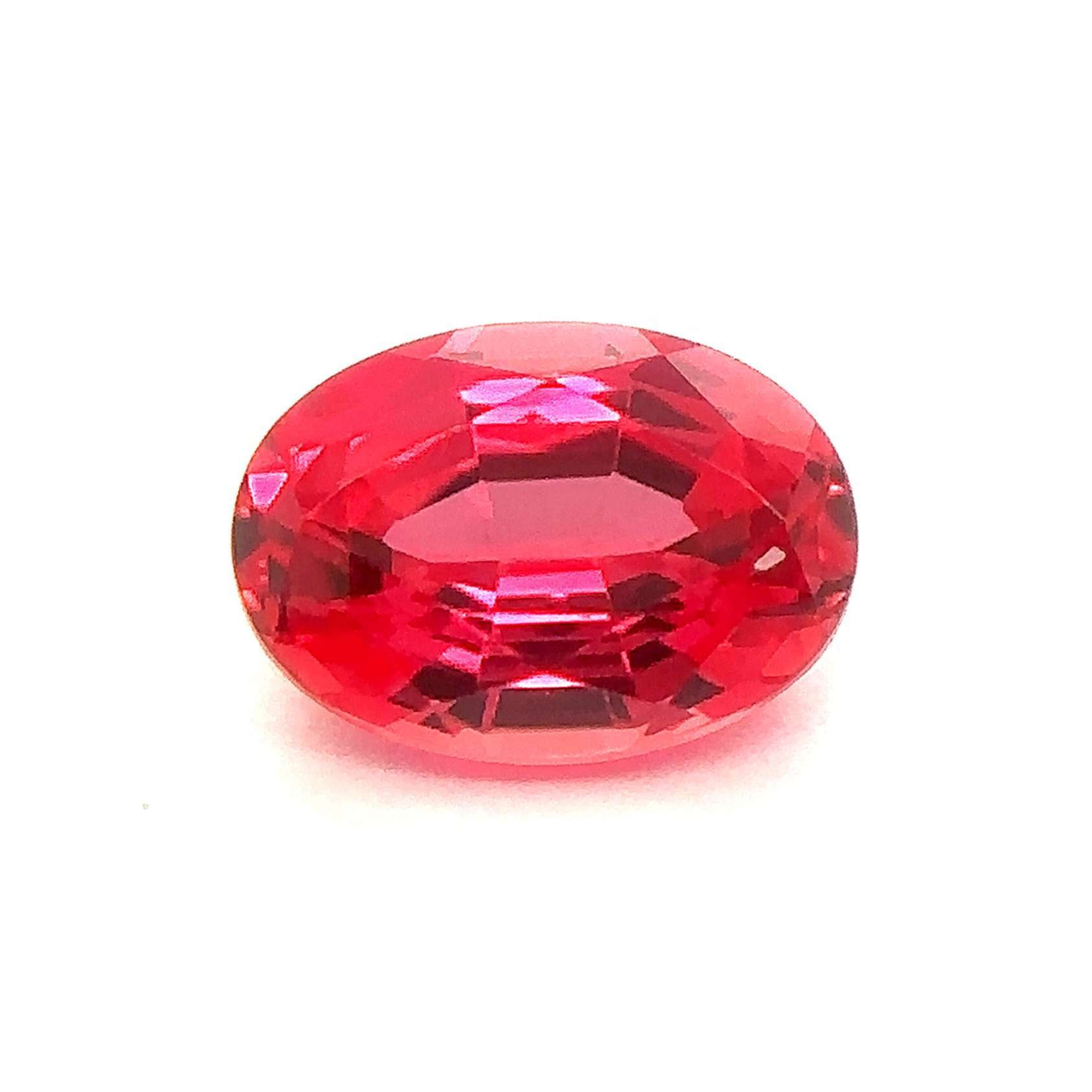 Japan Lab Gem Oval Padparadscha