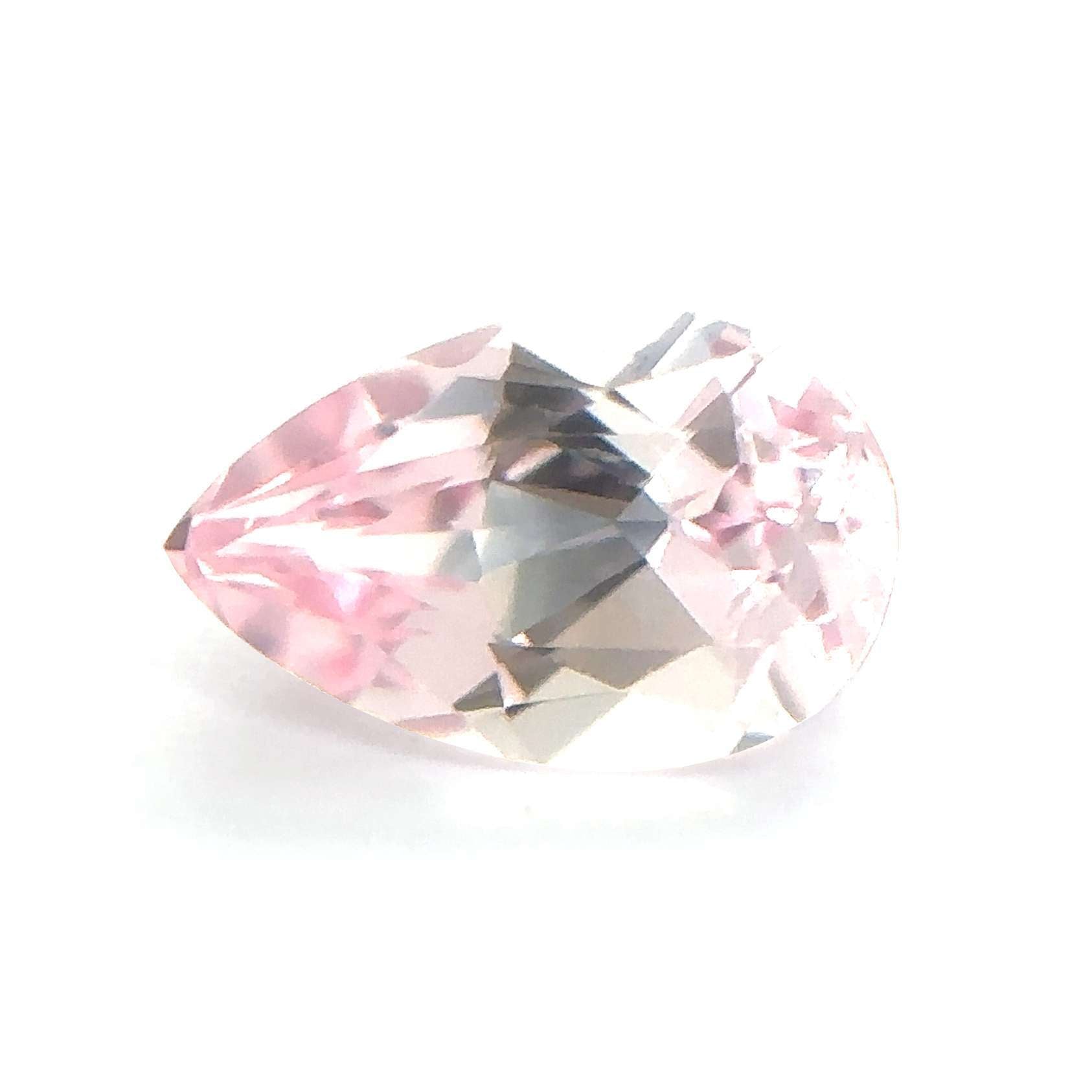 Japan Lab Gem Pear Pink Sapphire