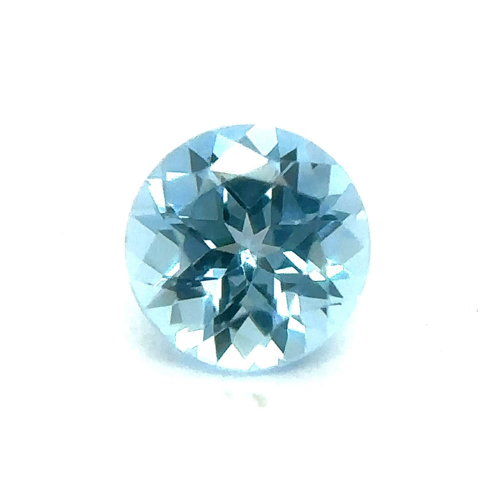 Japan Lab Gem Round Aquamarine Spinel