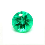 Japan Lab Gem Round Light Colombian Emerald