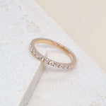 Single Row Pavé Lab Grown Diamond Ring R2-018(1.8)
