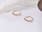 Four Leaf Clover Round Cut Stackable Lab Grown Diamond Ring YR1382