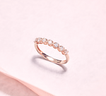 French Pavé Seven Stone Lab Grown Diamond Ring TRC900-2.25