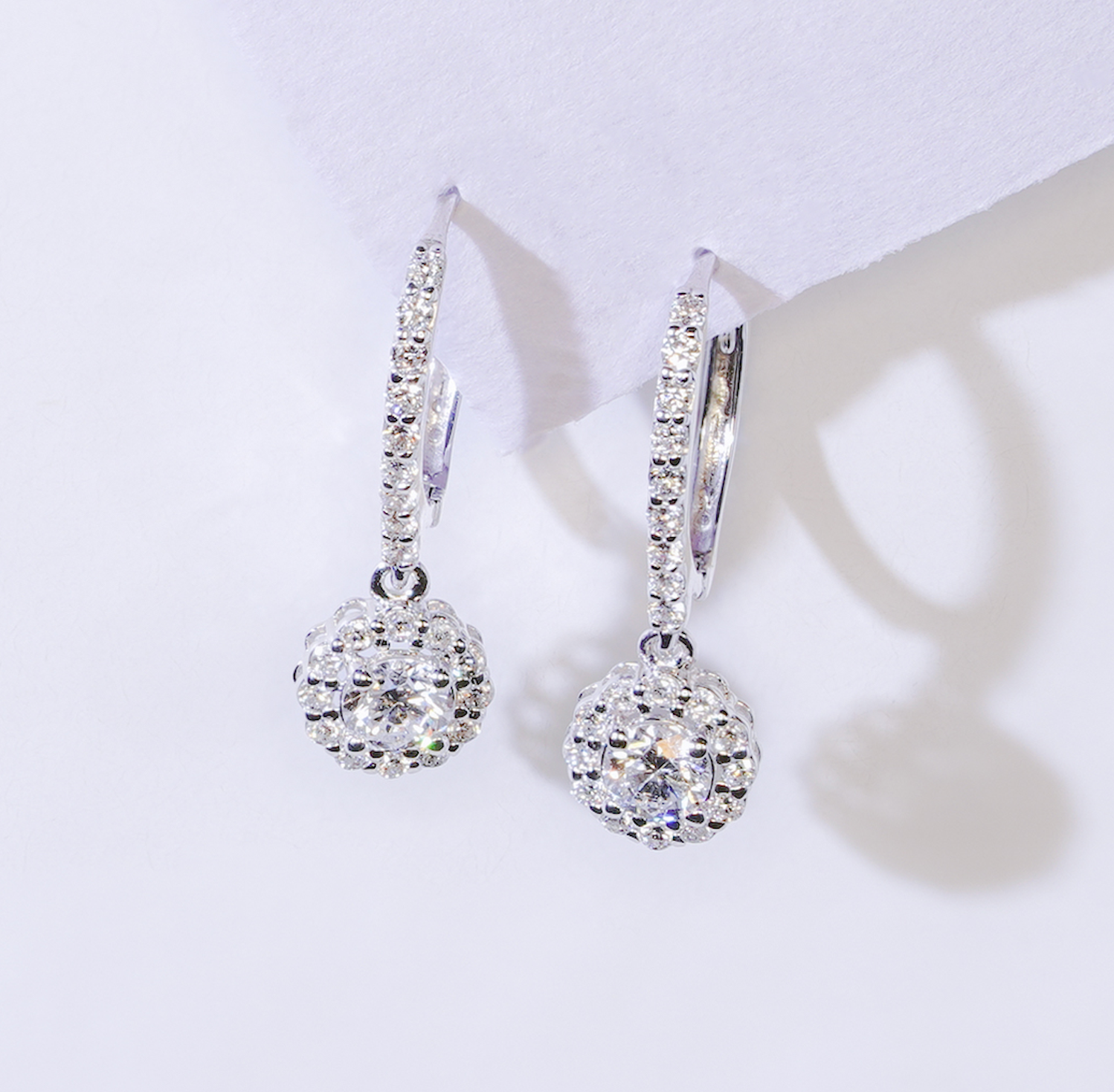 Halo Drop Earrings EA-505-2