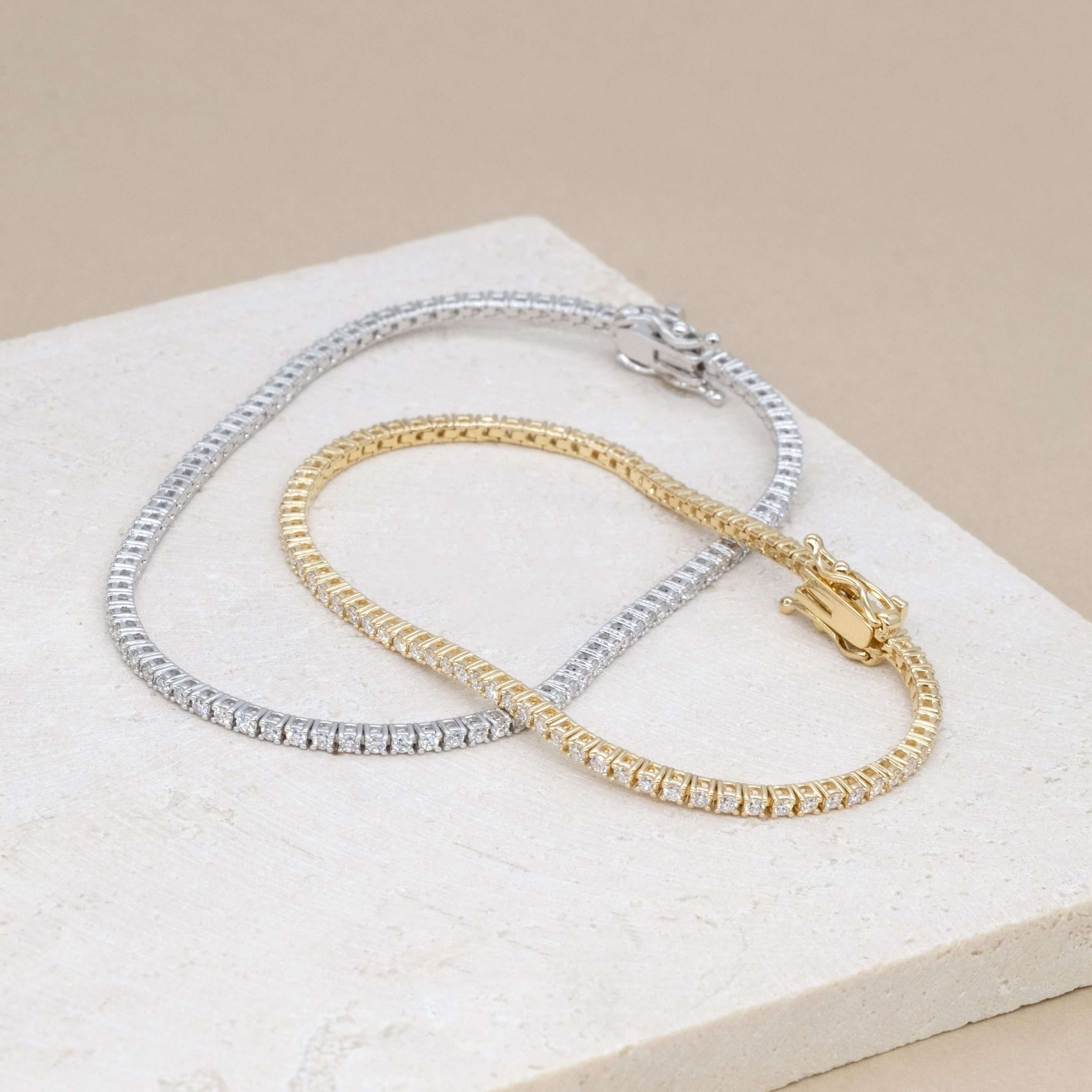 Petite Lab Grown Diamond Tennis Bracelet (1.3mm) T1-1.3B