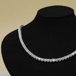 Four Prong Lab Grown Diamond Tennis Necklace (4mm) TN-211-4.0