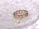 Half Pavé Cuban Chain Ring YR-1705