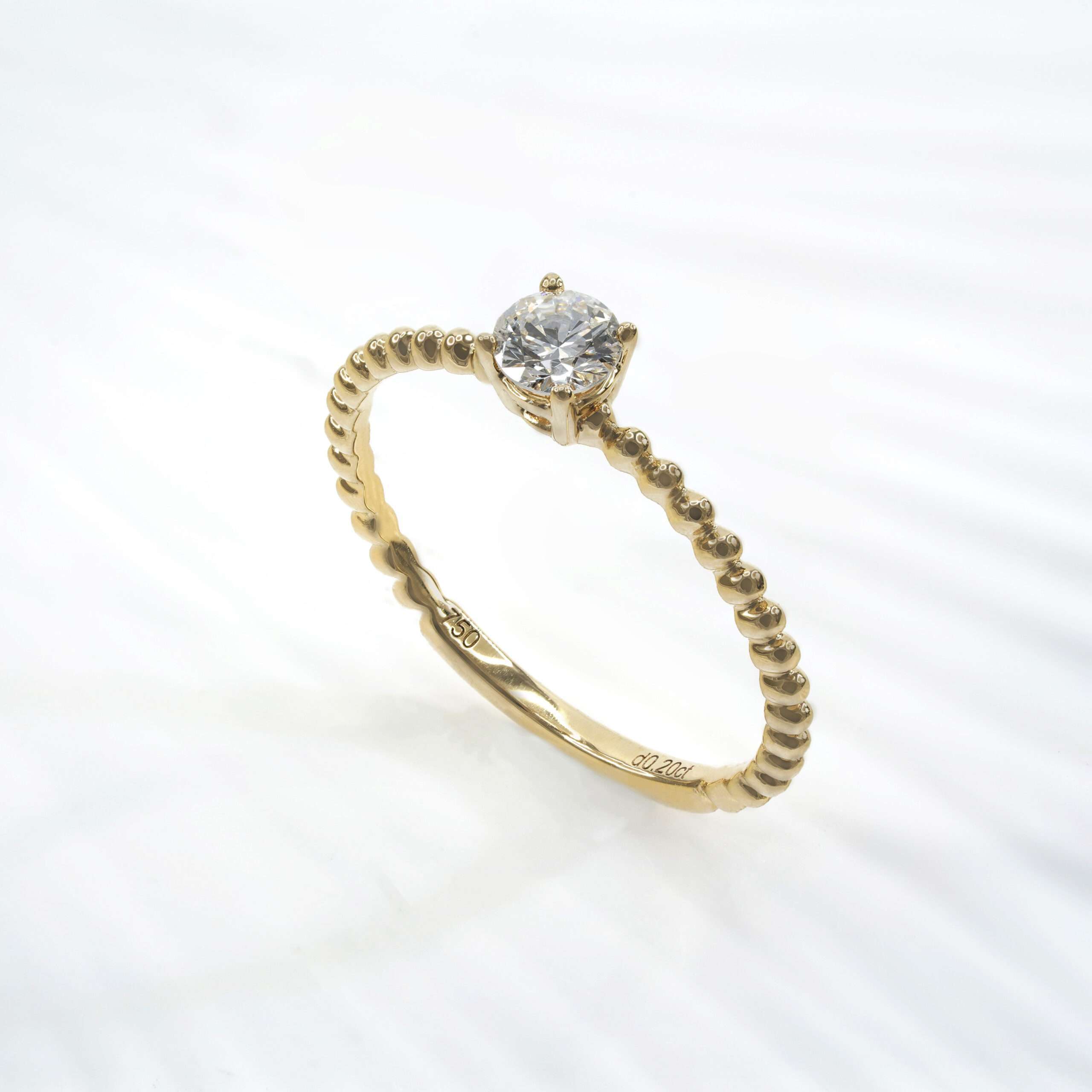 Lab Grown Diamond Beaded Solitaire FDR2477